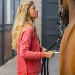 Pulls Et Gilets*Horse Pilot - Sweat à capuche femme Team coral Rose