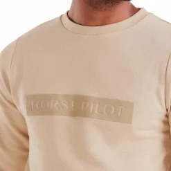 Pulls Et Gilets|Pulls Et Gilets*Horse Pilot - Sweat manches longues homme Team latte Marron