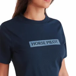 T-Shirts Et Baselayers*Horse Pilot - T-shirt manches courtes femme Team Marine