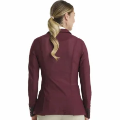 New - Veste de concours femme Aeromesh burgundy Vestes De Concours