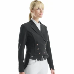 Vestes De Concours*Horse Pilot - Veste de concours de dressage courte femme Mini frac Noir