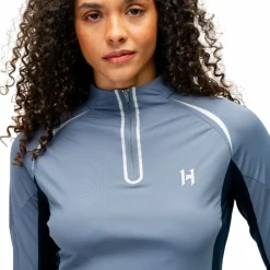 T-Shirts Et Baselayers*Horseware - Baselayer manches longues femme Stamina Hw blue Bleu
