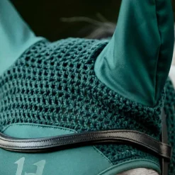 Sale - Bonnet pour chevaux Ear Net dynasty green Bonnets Pour Chevaux