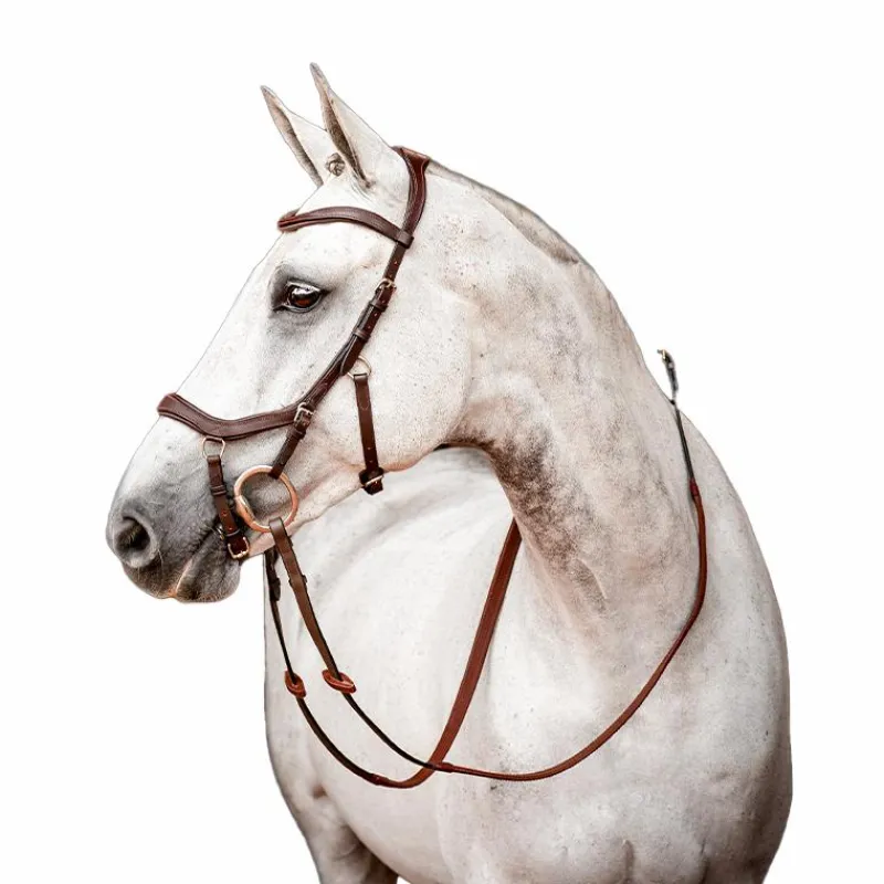 Bridons Poneys|Bridons*Horseware - Bridon Rambo Micklem 2 Competition avec rênes Havane