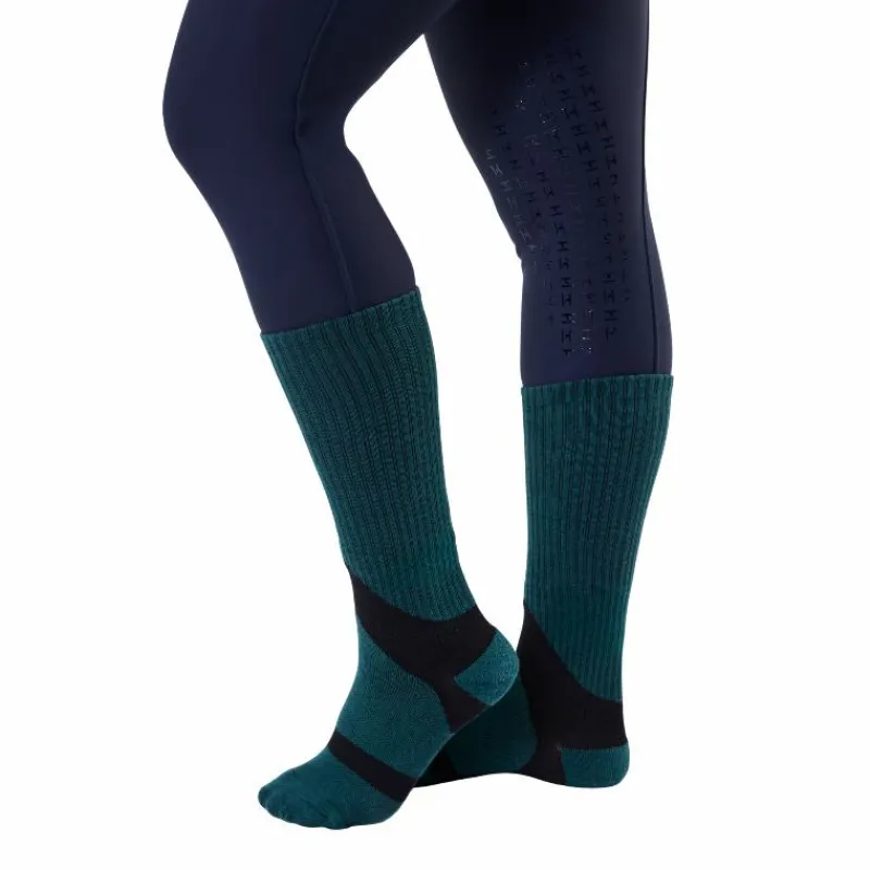 Chaussettes D'Équitation*Horseware - Chaussettes d'équitation unisexe Pulse Performance dynasty green Vert