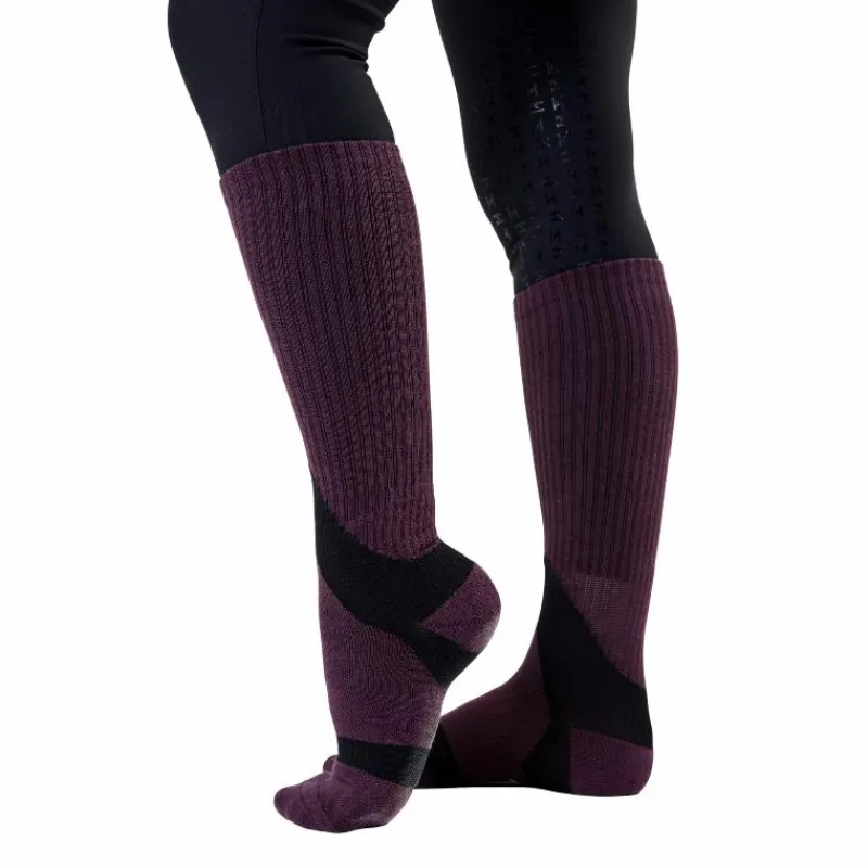 - Chaussettes d'équitation unisexe Pulse Performance celestial purple Chaussettes D'Équitation