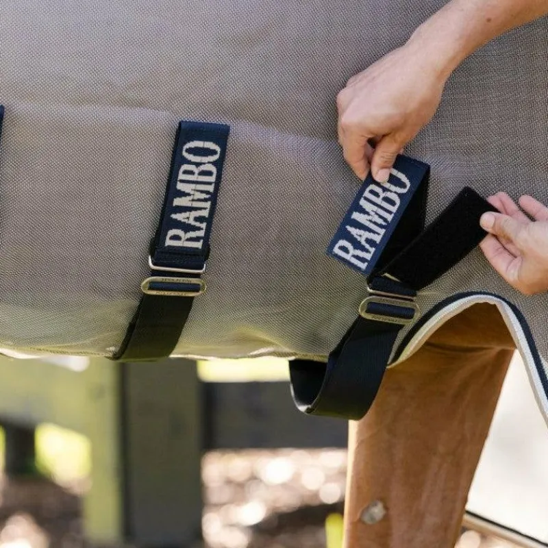 Couvertures Et Chemises*Horseware - Chemise anti-mouches Rambo Protector Fieldsafe Plus argent/ marine/ blanc/ beige Gris