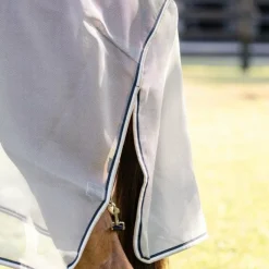 Couvertures Et Chemises*Horseware - Chemise anti-mouches Rambo Protector Fieldsafe Plus argent/ marine/ blanc/ beige Gris