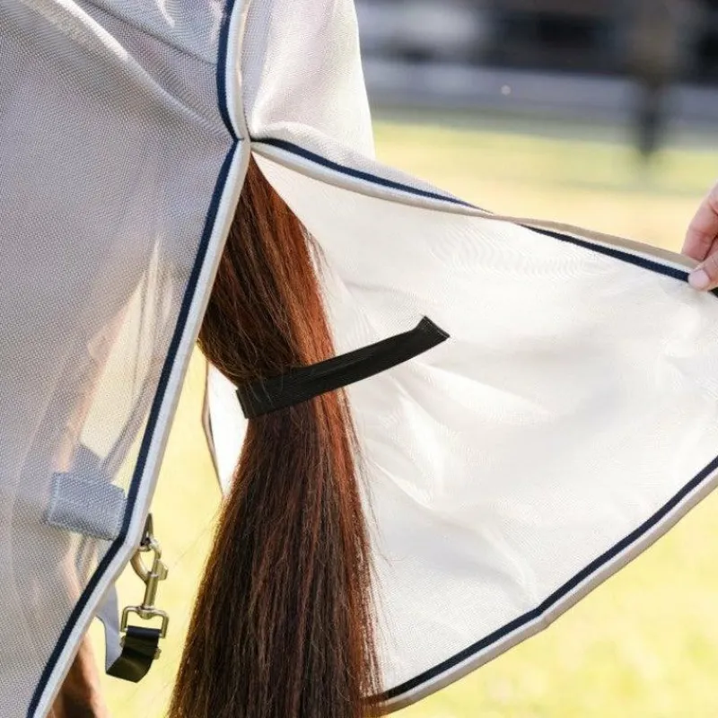 Couvertures Et Chemises*Horseware - Chemise anti-mouches Rambo Protector Fieldsafe Plus argent/ marine/ blanc/ beige Gris