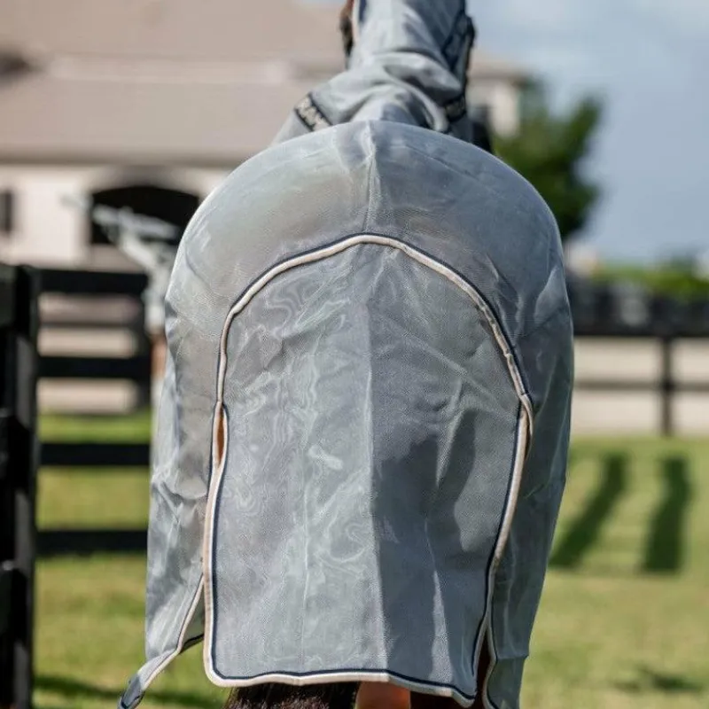 Couvertures Et Chemises*Horseware - Chemise anti-mouches Rambo Protector Fieldsafe Plus argent/ marine/ blanc/ beige Gris