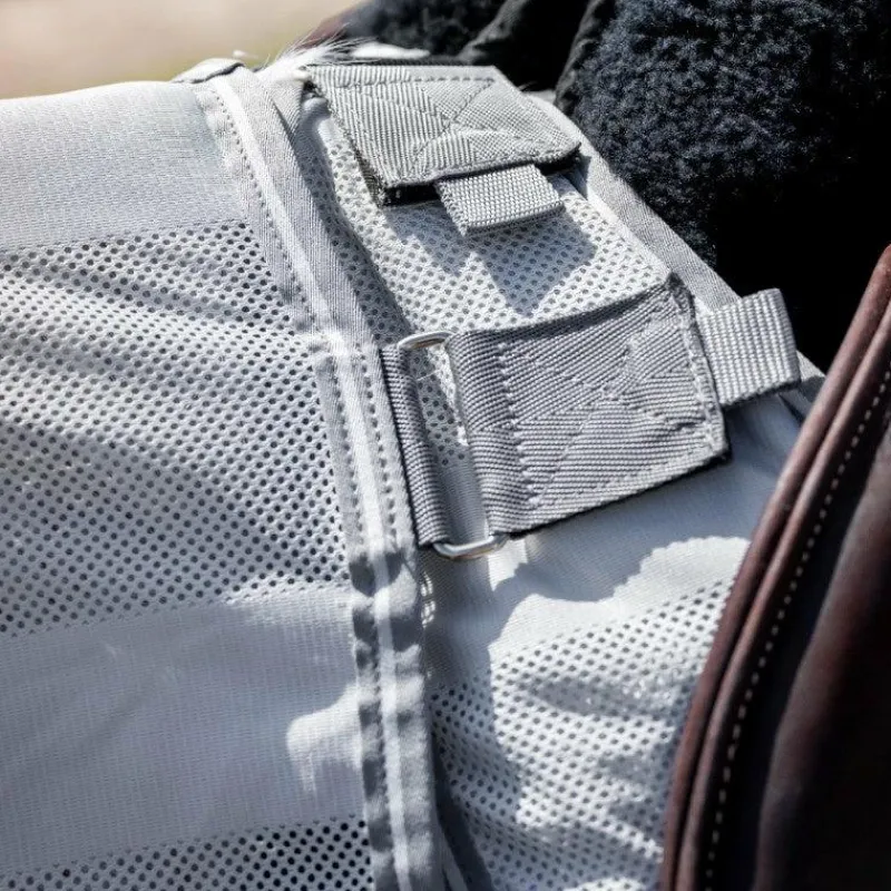 Couvertures Et Chemises*Horseware - Chemise anti-mouches de monte Amigo Flyrider argent/ titanium grey/ argent Gris