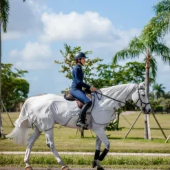 Couvertures Et Chemises*Horseware - Chemise anti-mouches de monte Amigo Flyrider argent/ titanium grey/ argent Gris