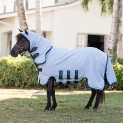 - Chemise anti-mouches Amigo Ripstop  Petite Hoody azure blue/ marine/ électrique Couvertures Poneys|Couvertures Et Chemises