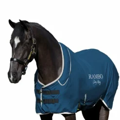 Couvertures Poneys|Couvertures Et Chemises*Horseware - Chemise séchante Rambo Dry Rug Supreme / argent Marine