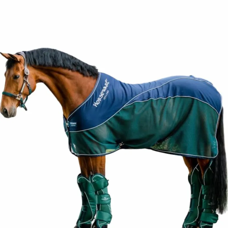 Couvertures Et Chemises*Horseware - Chemise séchante Signature Sport Cooler / vert Marine