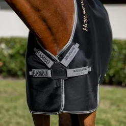 Couvertures Et Chemises*Horseware - Chemise séchante Rambo Airmax Cooler / thunderstorm grey/ argent Noir