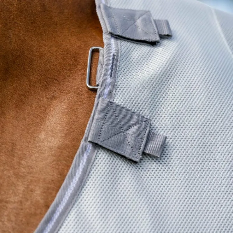 Couvertures Et Chemises*Horseware - Couverture anti-mouches Amigo Bug Buster argent/ titanium grey/ argent Gris