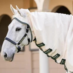 Online - Couverture anti-mouches Rambo Hoody XL chalk/ hunter green/ argent Couvertures Et Chemises