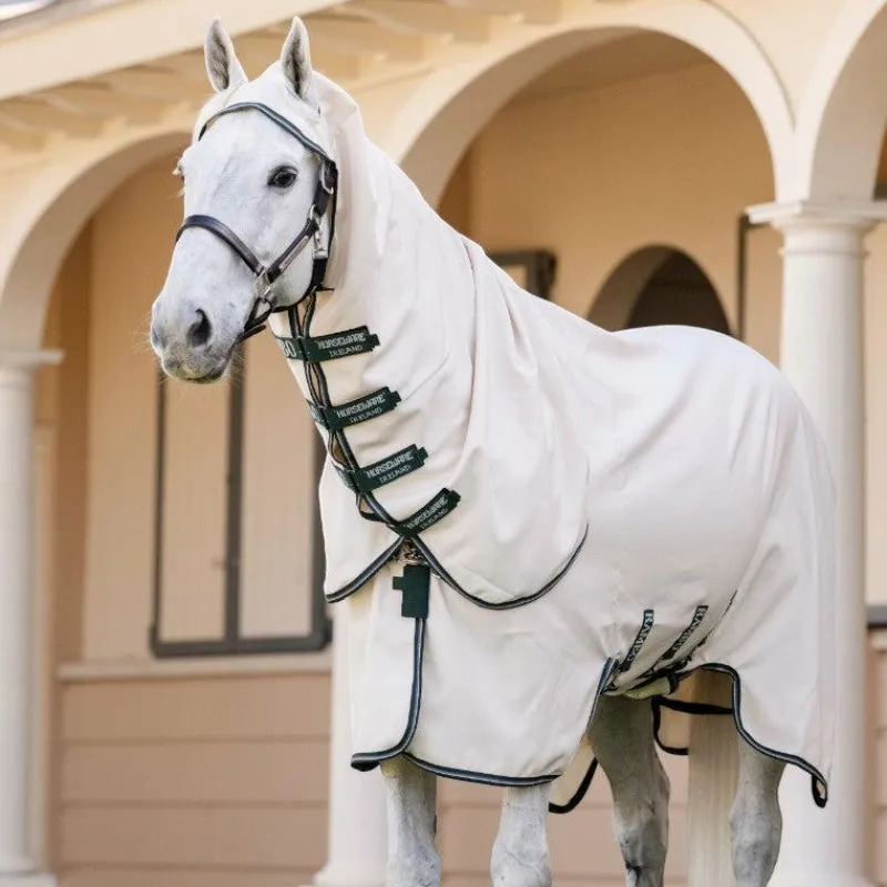 Online - Couverture anti-mouches Rambo Hoody XL chalk/ hunter green/ argent Couvertures Et Chemises