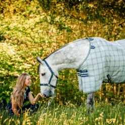 Couvertures Et Chemises*Horseware - Couverture anti-mouches Newmarket witney navy Bleu