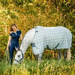 Couvertures Et Chemises*Horseware - Couverture anti-mouches Newmarket witney navy Bleu