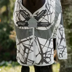 Couvertures Et Chemises*Horseware - Couverture anti-mouches Amigo CamoFly Plus print/ Gris