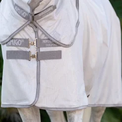 Couvertures Et Chemises*Horseware - Couverture anti-mouches Amigo Integrated argent/ titanium grey/ argent Gris