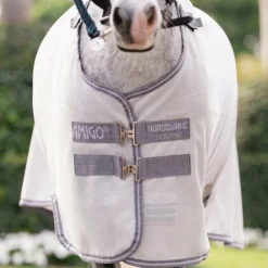 - Couverture anti-mouches Amigo Bug Rug Plus Pony argent/ titanium grey/ argent Couvertures Poneys|Couvertures Et Chemises