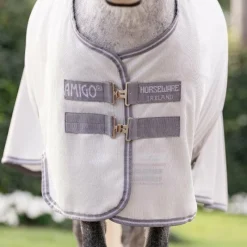 Hot - Couverture anti-mouches Amigo Bug Rug Pony argent/ titanium grey/ argent Couvertures Poneys|Couvertures Et Chemises