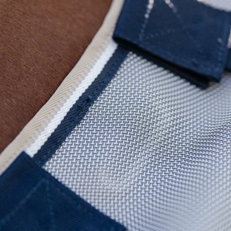 Best - Couverture anti-mouches Rambo Protector Fieldsafe argent/ marine/ blanc/ beige Couvertures Et Chemises