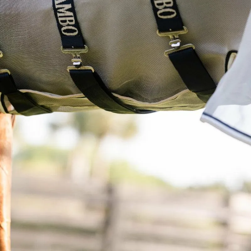 Best - Couverture anti-mouches Rambo Protector Fieldsafe argent/ marine/ blanc/ beige Couvertures Et Chemises