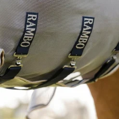 Best - Couverture anti-mouches Rambo Protector Fieldsafe argent/ marine/ blanc/ beige Couvertures Et Chemises