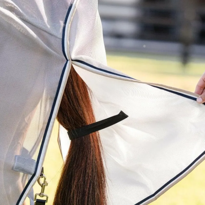 Best - Couverture anti-mouches Rambo Protector Fieldsafe argent/ marine/ blanc/ beige Couvertures Et Chemises