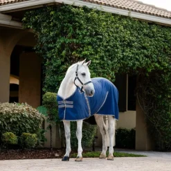 Couvertures Et Chemises*Horseware - Couverture de box Rambo Stable / thunderstorm grey/ argent Marine