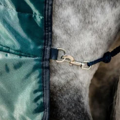 Couvertures Et Chemises*Horseware - Couure de box Amigo Ripstop Insulator dynasty green/ marine/ argent 350g Vert