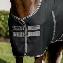 Couvertures Et Chemises*Horseware - Couverture de box Rambo Stable / thunderstorm grey/ argent Noir