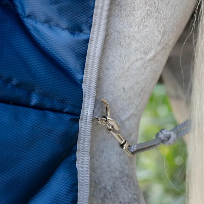 Couvertures Et Chemises*Horseware - Couverture de box Amigo Ripstop Insulator Plus Stable / titanium grey 200g Marine