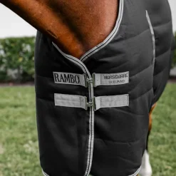 Couvertures Et Chemises*Horseware - Couverture de box Rambo Stable / thunderstorm grey/ argent 200g Noir