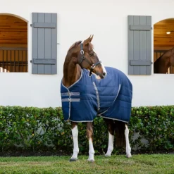 Couvertures Et Chemises*Horseware - Couverture de box Rambo Stable / thunderstorm grey/ argent 400g Marine