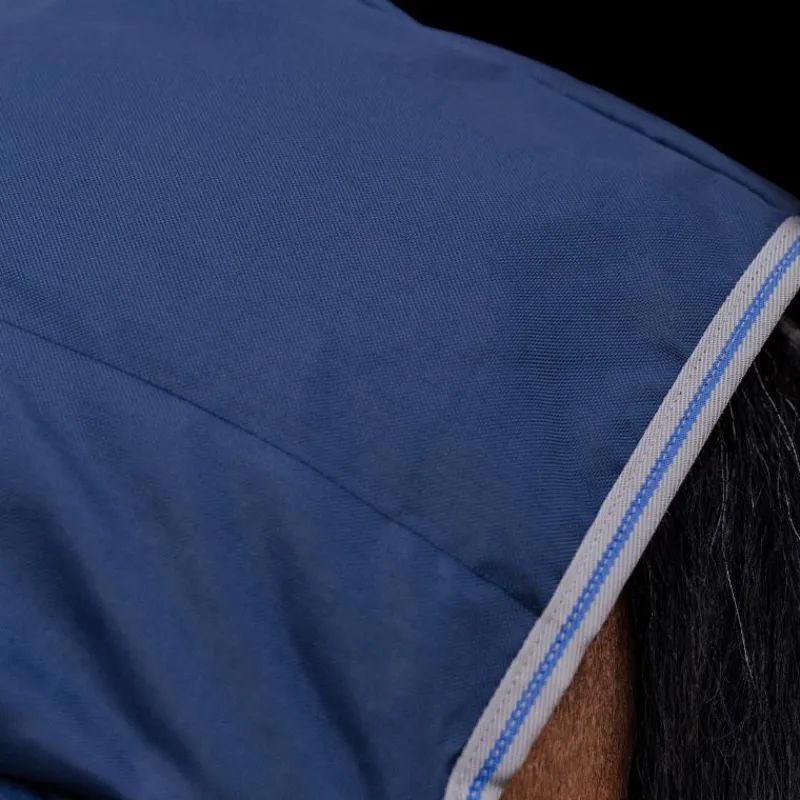 Couvertures Et Chemises*Horseware - Couverture de box Rhino Stable VL / titanium grey/ classic blue 350g Marine