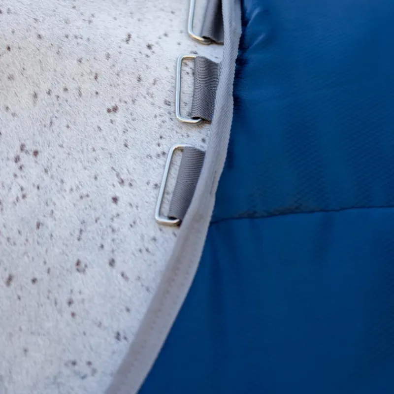 Outlet - Couverture de box Amigo Ripstop Insulator Stable / titanium grey 50g Couvertures Et Chemises