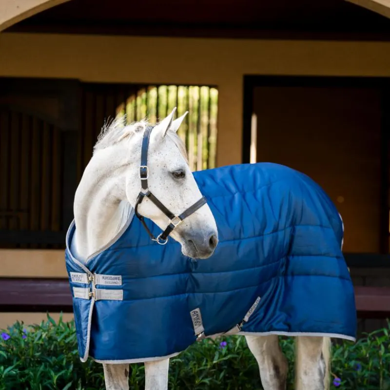 Outlet - Couverture de box Amigo Ripstop Insulator Stable / titanium grey 50g Couvertures Et Chemises