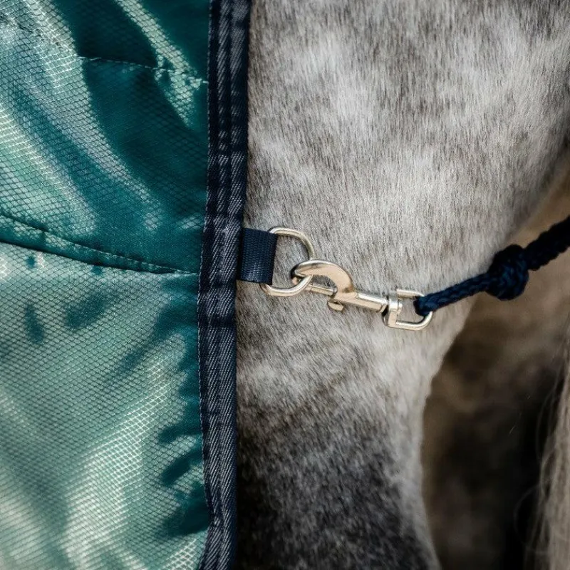 Couvertures Et Chemises*Horseware - Couure de box Amigo Ripstop Insulator dynasty green/ marine/ argent 50g Vert