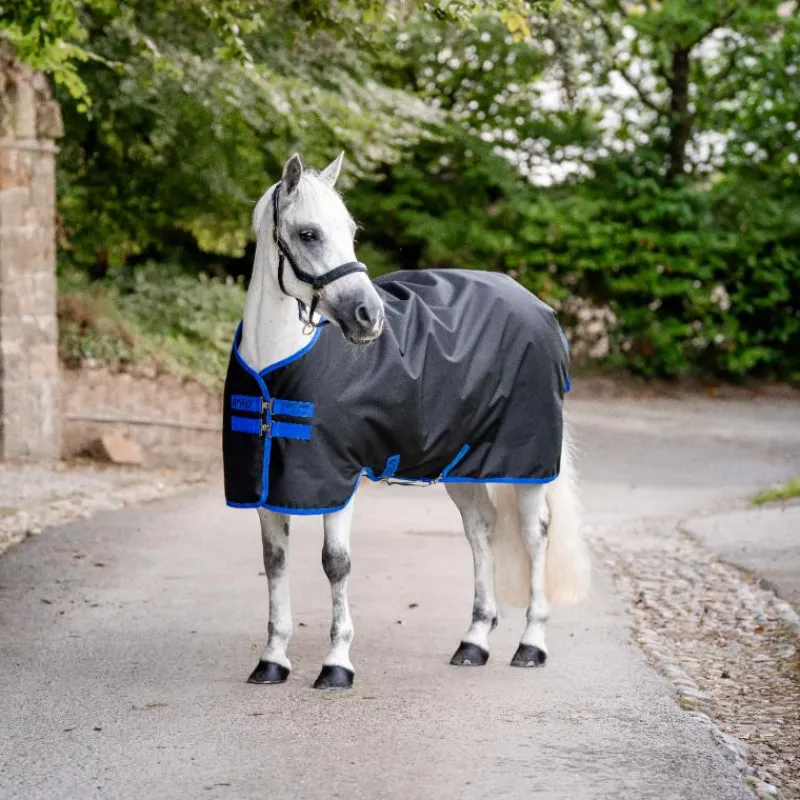 Best - Couverture d'extérieur Amigo Ripstop Pony Turnout / classic blue 200g Couvertures Poneys|Couvertures Et Chemises