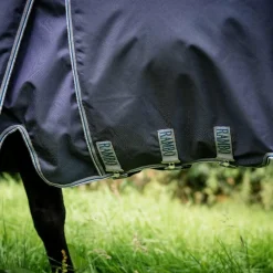 Couvertures Et Chemises*Horseware - Couverture d'extérieur Rambo Optimo Plus / thunderstorm grey/ argent 0g Marine