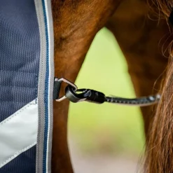 Couvertures Poneys|Couvertures Et Chemises*Horseware - Couverture d'extérieur Rambo Supreme Turnout Plus Lite / thunderstorm grey/ argent 0g Marine