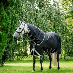 Couvertures Et Chemises*Horseware - Couverture d'extérieur Amigo Bravo Plus Turnout / titanium grey/ argent 100g Noir