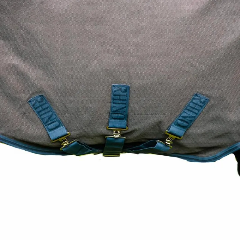 Couvertures Poneys|Couvertures Et Chemises*Horseware - Couverture d'extérieur Rhino plus HexStop / indigo/ marine 250g Gris