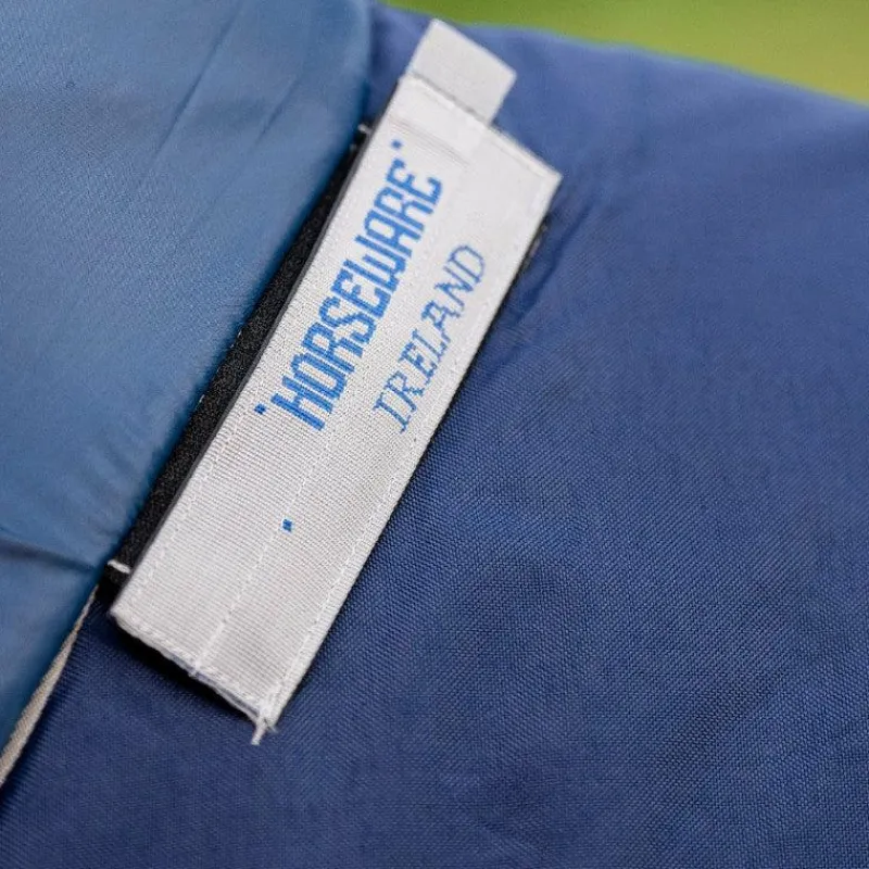 Couvertures Et Chemises*Horseware - Couverture d'extérieur Rhino Plus Turnout / titanium grey/ classic blue 450g Marine