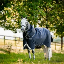 Couvertures Et Chemises*Horseware - Couverture d'extérieur Rambo Plus Turnout / thunderstorm grey/ argent 100g Marine